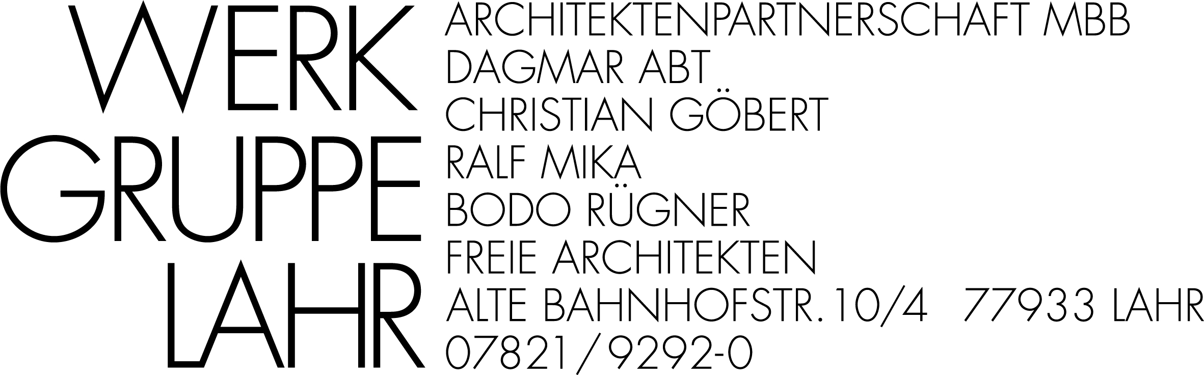 Logo von Werkgruppe Lahr Architektenpartnerschaft Abt Göbert Mika Rügner mbB