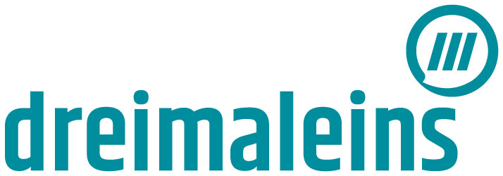 Logo von dreimaleins Maketing GmbH