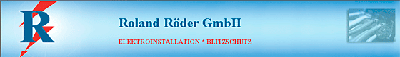 Logo von Roland Röder GmbH Elektroinstallation-Blitzschutz