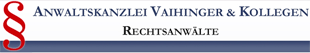 Logo von Bernd H. Vaihinger & Kollegen Rechtsanwaltskanzlei
