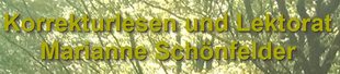 Logo von Schönfelder Marianne Korrekturlesen und Lektorat