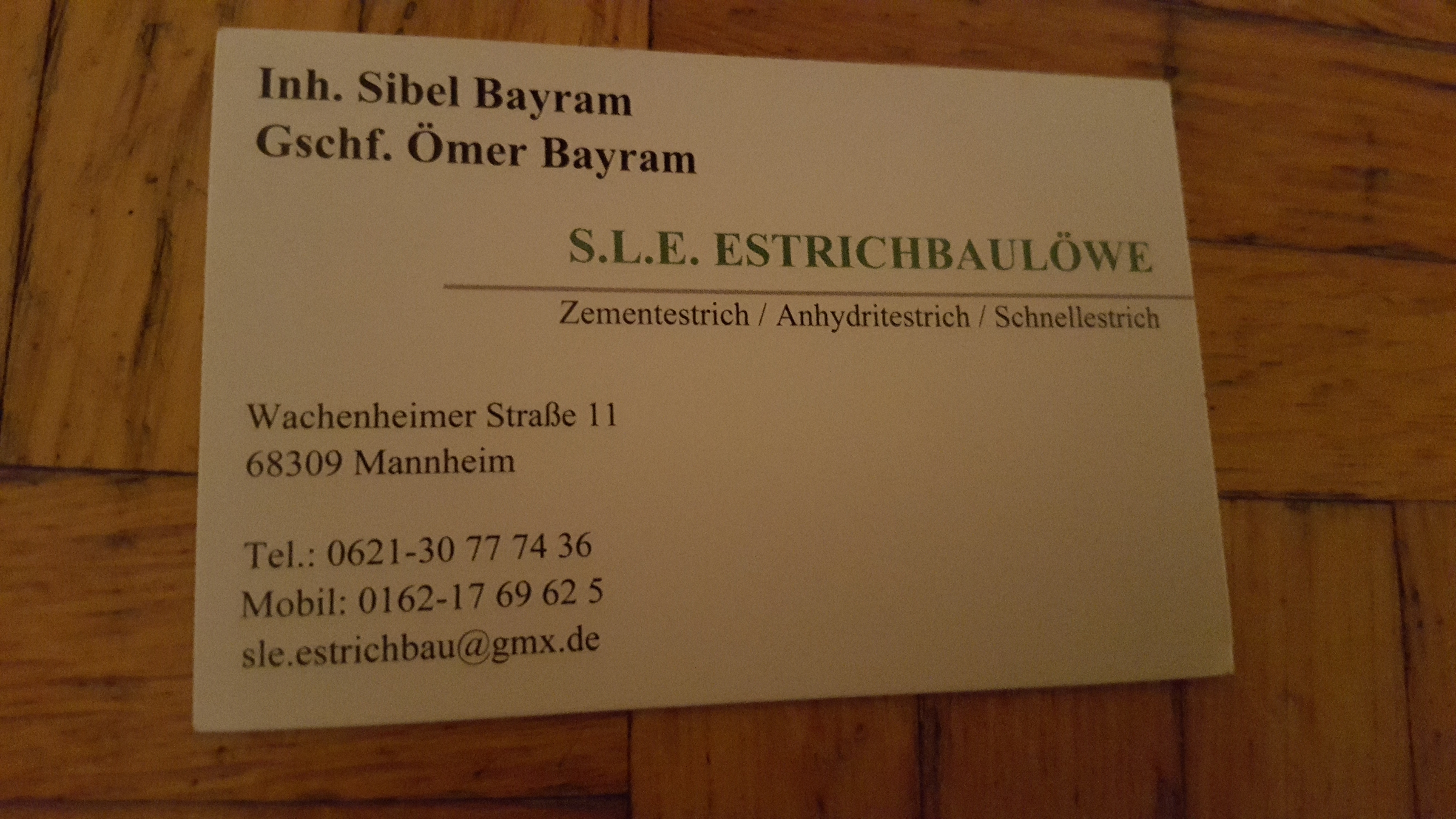 Logo von S.l.e estrichbaulöwe