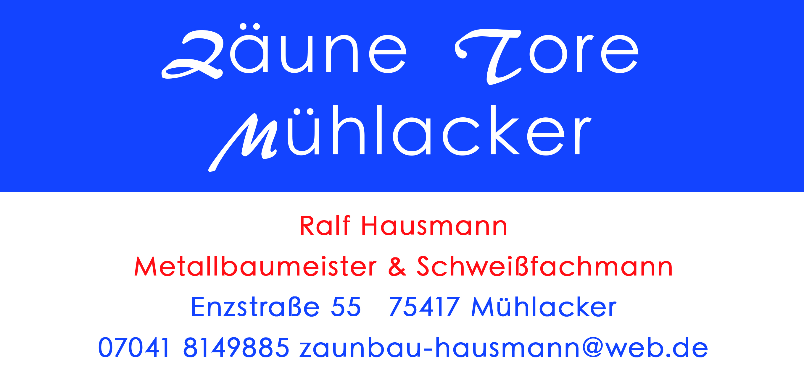 Logo von Zäune Tore Mühlacker