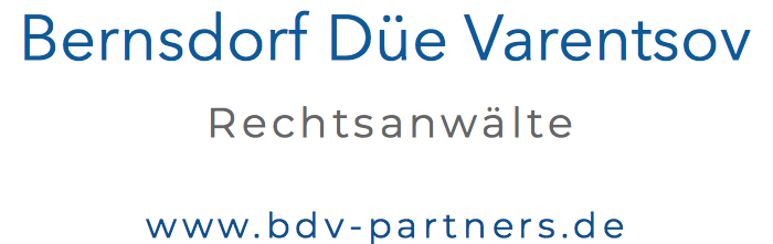 Logo von Bernsdorf Düe Varentsov Rechtsanwälte Partnerschaft mbB