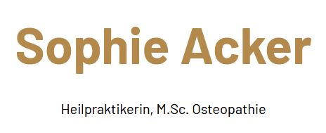 Logo von Sophie Acker Heilpraktikerin für Osteopathie