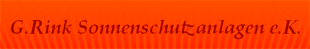 Logo von G.Rink Sonnenschutzanlagen e.K.