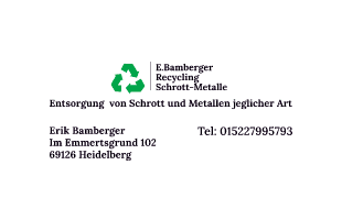 Logo von E.Bamberger Recycling Schrott-Metalle