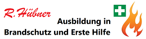 Logo von R. Hübner, Ausbildung in Brandschutz und Erste-Hilfe