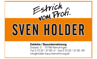 Logo von Holder Sven Estriche Bauunternehmung