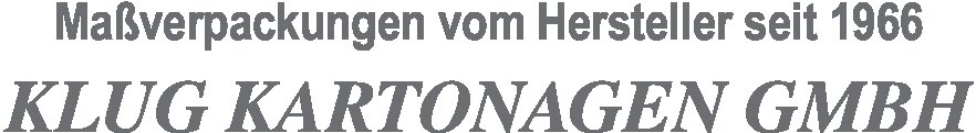 Logo von KLUG KARTONAGEN GMBH