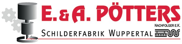 Logo von E. & A. Pötters Nachfolger e.K. Schilder- und Stempelfabrik Wuppertal