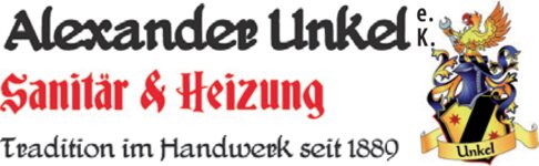 Logo von Sanitär und Heizung Alexander Unkel e.K. Tradition im Handwerk 1889