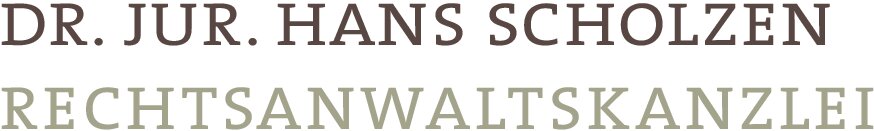 Logo von Rechtsanwaltskanzlei Dr. jur. Hans Scholzen