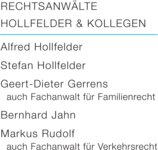 Logo von Hollfelder & Kollegen, Hollfelder Stefan, Jahn Bernhard, Rudolf Markus, Weißenbach Janine, Kuna-van Schoor Friederike