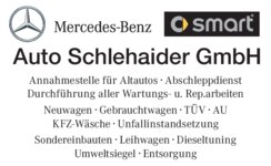 Logo von Auto-Schlehaider GmbH