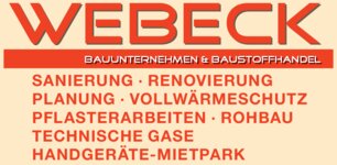 Logo von Webeck Bauunternehmen & Baustoffhandel