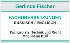 Logo von Fischer Gerlinde Russisch / Englisch