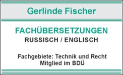 Logo von Fischer Gerlinde Russisch / Englisch