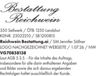 Logo von Bestattung Reichwein