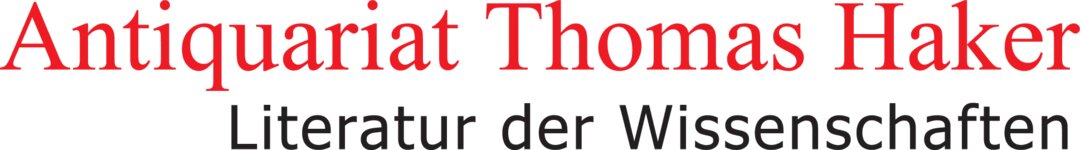 Logo von Antiquariat Thomas Haker GmbH & Co. KG