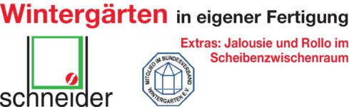Logo von Schneider Wintergartenbau GmbH & Co. KG
