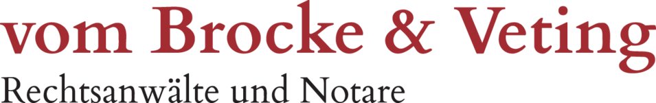 Logo von vom Brocke & Veting Rechtsanwälte-Partnerschaftsgesellschaft mbB