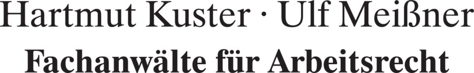 Logo von Kanzlei für Arbeitnehmer und Betriebsräte - Rechtsanwälte Kuster & Meißner
