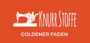 Logo von Knurr Stoffe - Goldener Faden