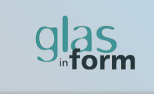 Logo von glas in form