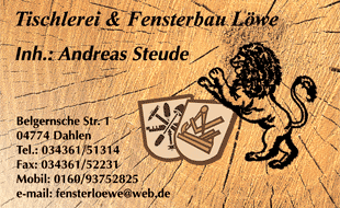Logo von Tischlerei & Fensterbau Löwe Inh. Andreas Steude