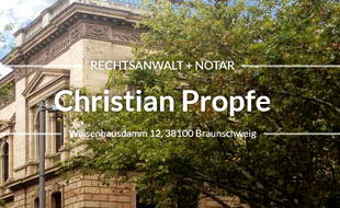 Logo von Propfe Christian Rechtsanwalt + Notar