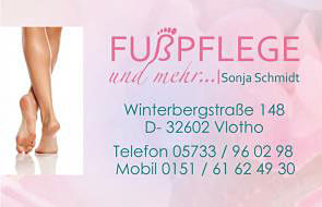 Logo von Fußpflege und mehr... Sonja Schmidt