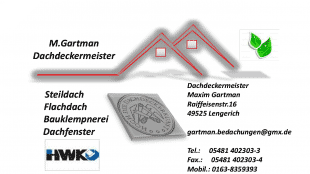 Logo von Gartman Dachdeckermeister