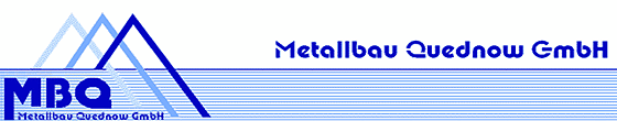 Logo von MBQ Metallbau Quednow GmbH