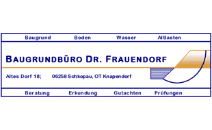 Logo von Baugrundbüro Dr. Frauendorf