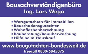 Logo von Bausachverständigenbüro Ing.Lars Wego