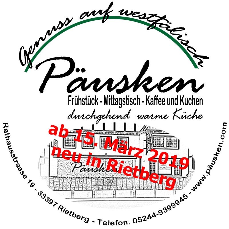 Logo von Cafe und Gaststätte Päusken