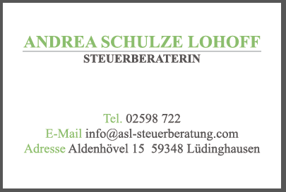 Logo von Steuerberaterin Andrea Schulze Lohoff