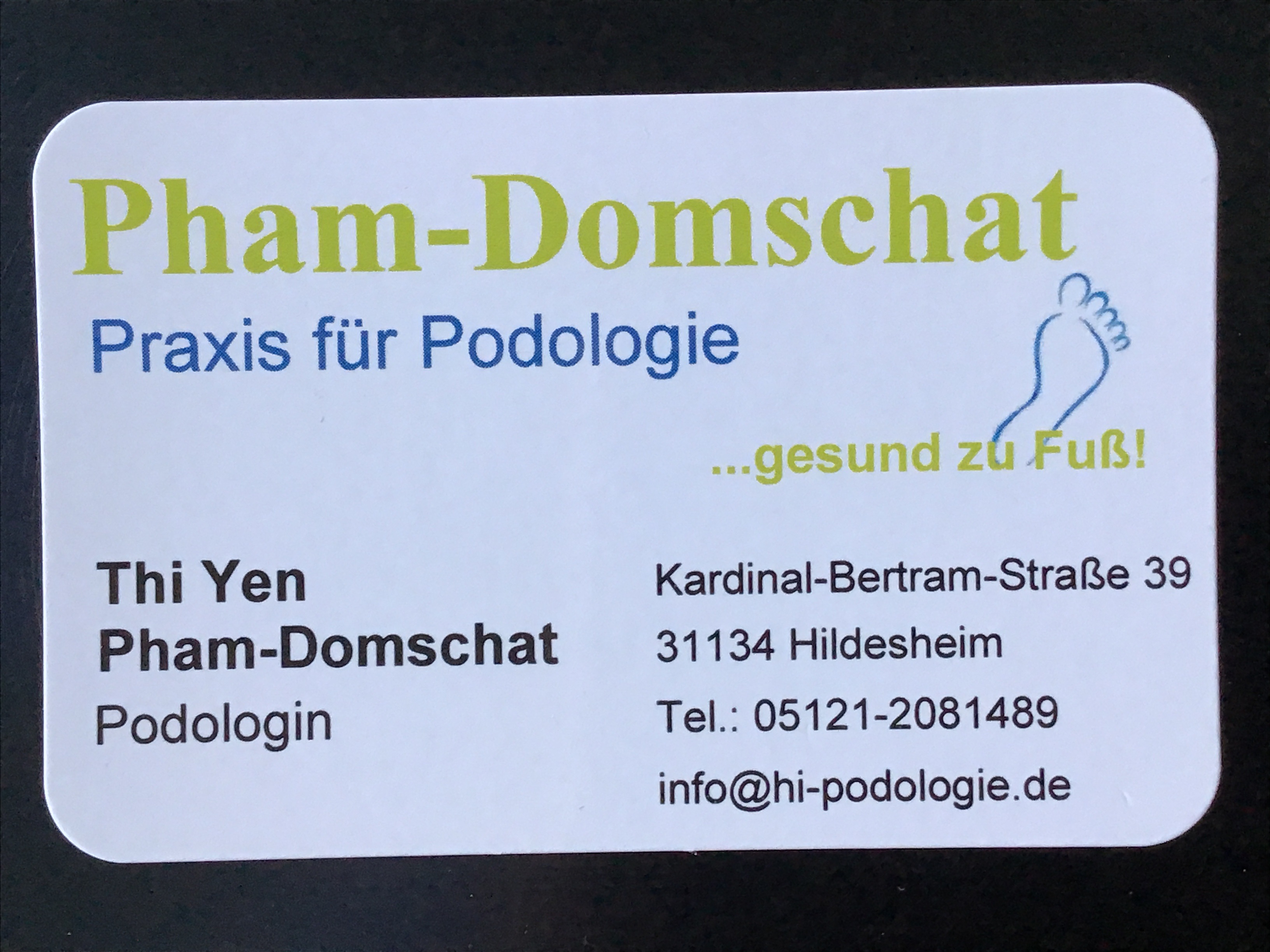 Logo von Praxis für Podologie- Thi Yen Pham- Domschat