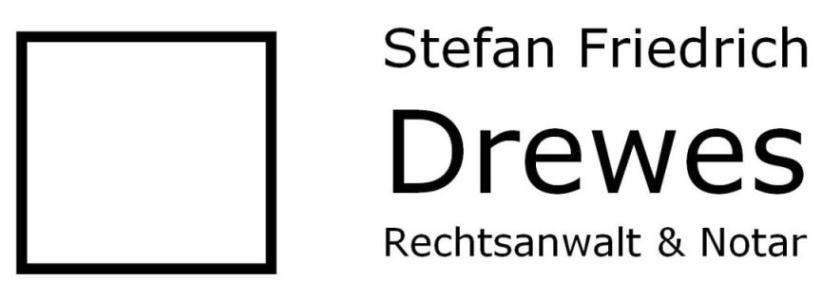 Logo von Stefan Friedrich Drewes . Rechtsanwalt und Notar