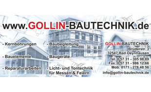 Logo von Gollin - Bautechnik Inh. Björn Gollin