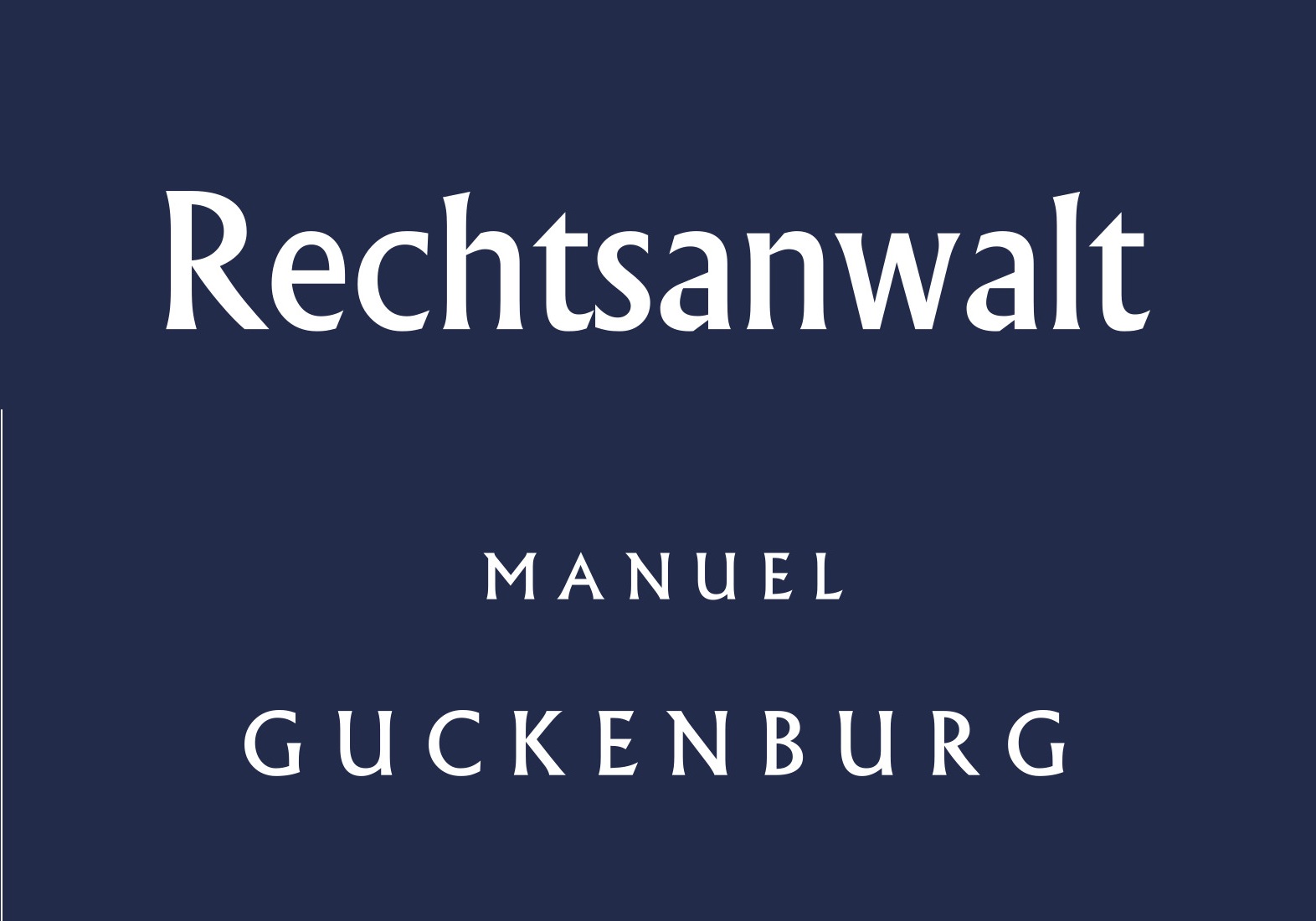Logo von Rechtsanwalt Manuel Guckenburg