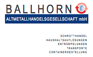 Logo von BALLHORN Altmetallhandelsgesellschaft mbH