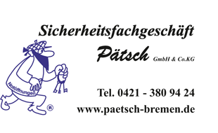 Logo von Sicherheitsfachgeschäft Pätsch GmbH & Co. KG