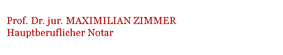 Logo von Zimmer Maximilian Prof. Dr. jur.