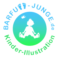 Logo von Peter Holle / BARFUSS-JUNGE.de - Kinder-Illustration