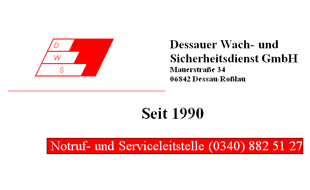 Logo von Dessauer Wach- u. Sicherheitsdienst GmbH