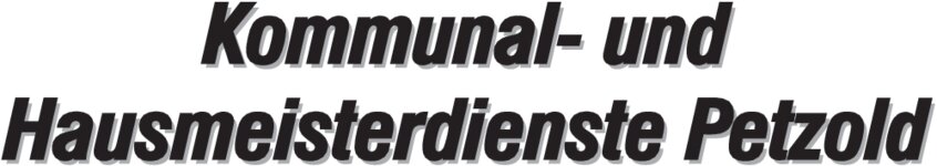 Logo von Hausmeister- und Kommunaldienste Petzold