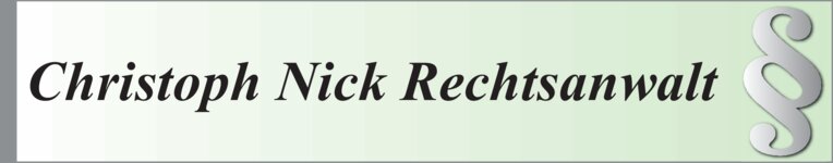 Logo von Rechtsanwalt Christoph Nick