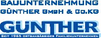 Logo von Bauunternehmung Günther GmbH & Co. KG